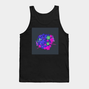 Flower purple bouquet daisy leaves and petals Tank Top
